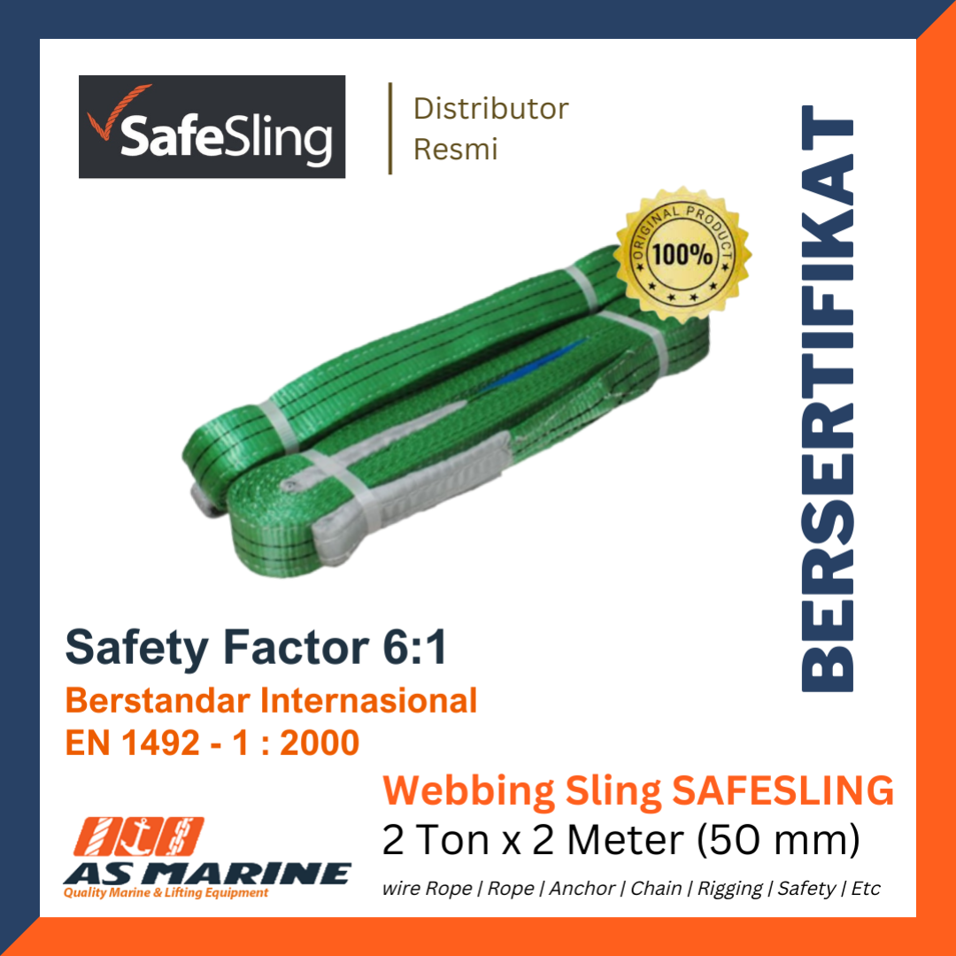Webbing Sling 2 ton x 2 meter SafeSling