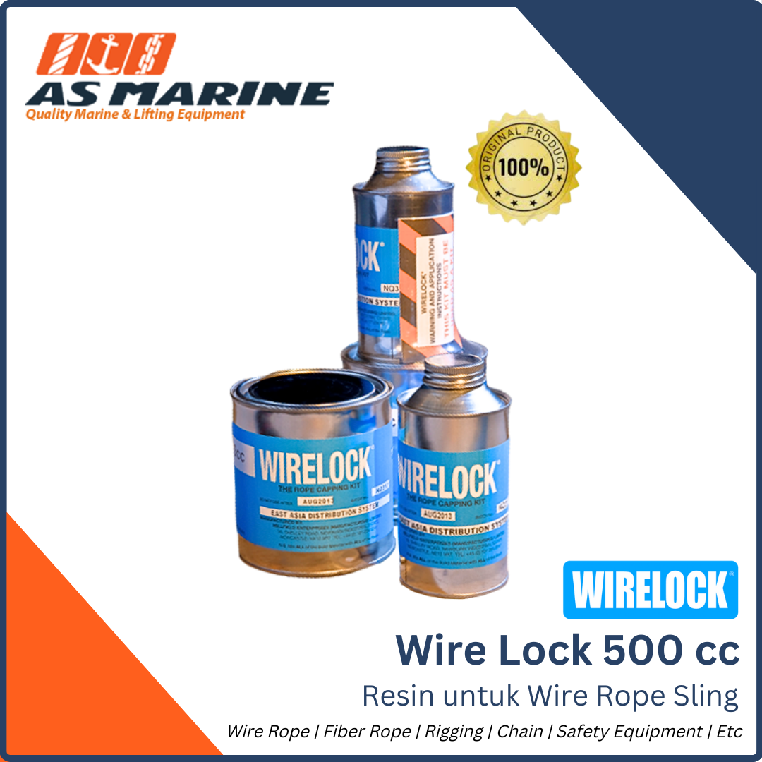 Jual Wirelock / Wire Lock / Resin Wire Rope Sling 500 cc